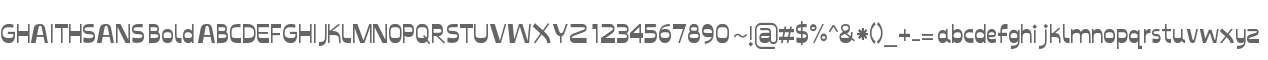 GHAITHSANS Bold