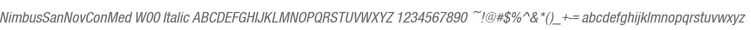 NimbusSanNovConMed W00 Italic