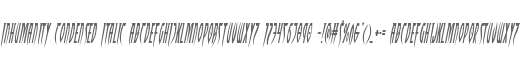 Inhumanity Condensed Italic