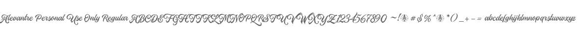 Alevantre Personal Use Only Regular