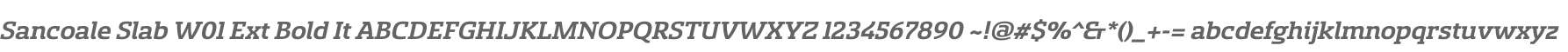 Sancoale Slab W01 Ext Bold It