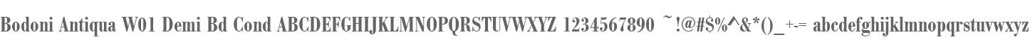 Bodoni Antiqua W01 Demi Bd Cond