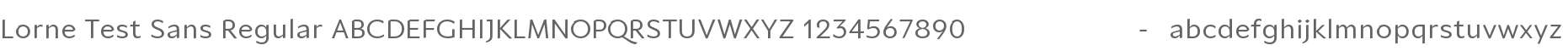 Lorne Test Sans
