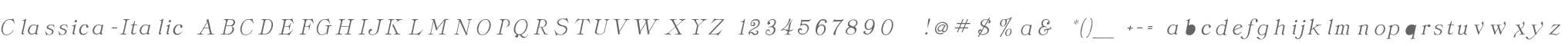 Classica-Italic