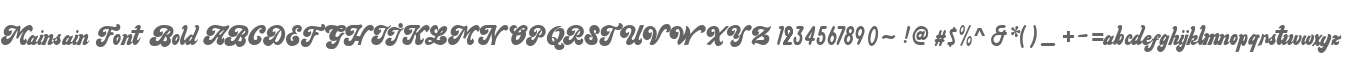 Mainsain Font Bold