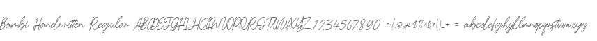 Bambi Handwritten Regular