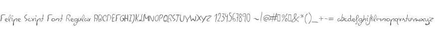 Felipe Script Font Regular