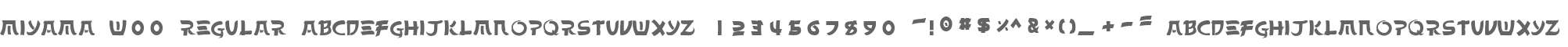 Miyama W00 Regular