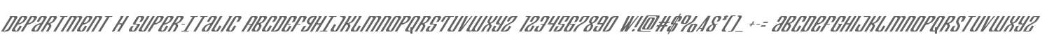 Department H Super-Italic