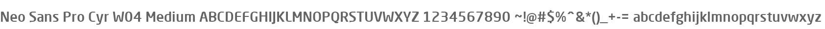 Neo Sans Pro Cyr W04 Medium