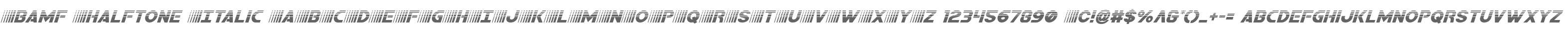 Bamf Halftone Italic