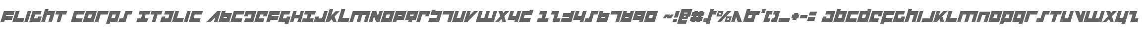 Flight Corps Italic