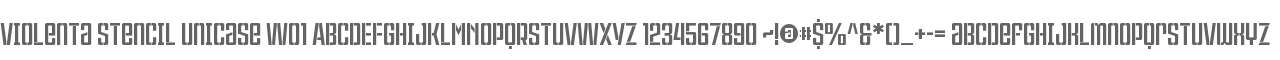 Violenta Stencil Unicase W01