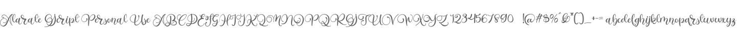 Alarate Script Personal Use