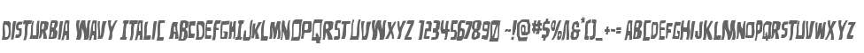 Disturbia Wavy Italic