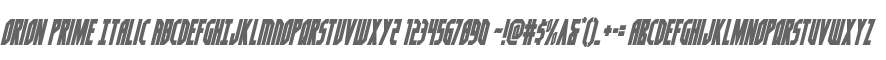 Orion Prime Italic