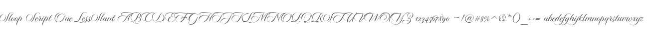 Sloop Script One LessSlant
