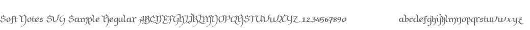 Soft Notes SVG Sample Regular