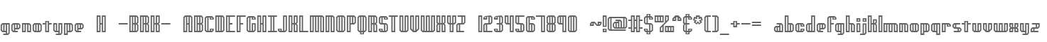 genotype H -BRK-