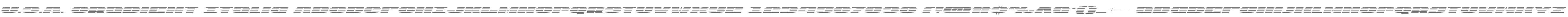 U.S.A. Gradient Italic
