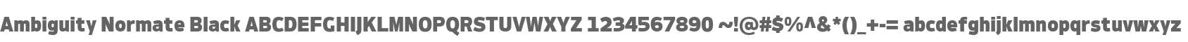 Ambiguity Normate Black