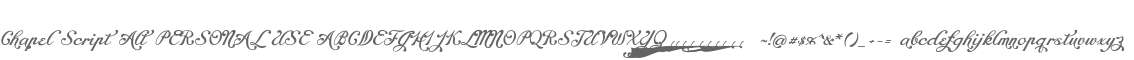 Chapel Script Alt PERSONAL USE