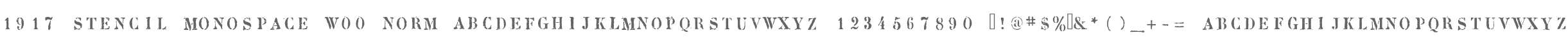 1917 Stencil Monospace W00 Norm