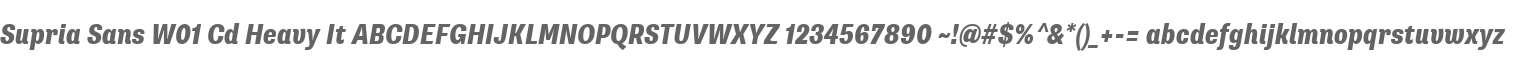 Supria Sans W01 Cd Heavy It
