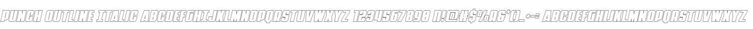 Punch Outline Italic