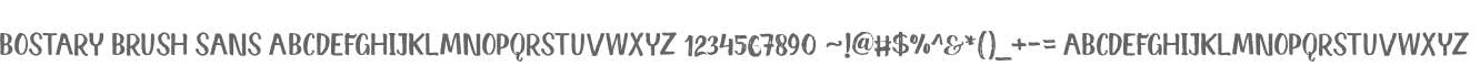 Bostary Brush Sans
