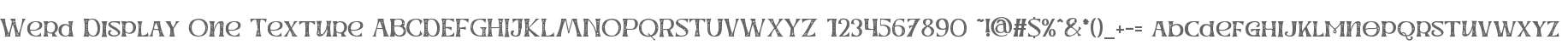 Werd Display One Texture