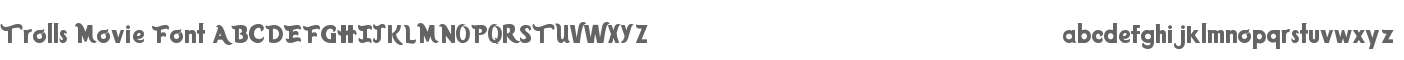 Trolls Movie Font