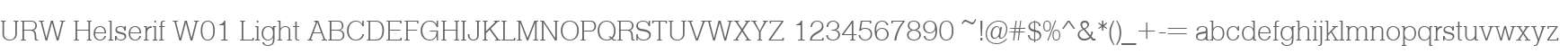 URW Helserif W01 Light