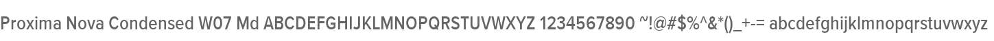 Proxima Nova Condensed W07 Md