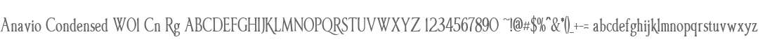 Anavio Condensed W01 Cn Rg