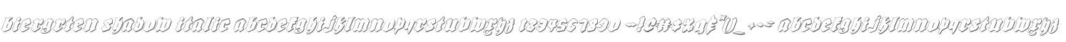 Biergrten Shadow Italic