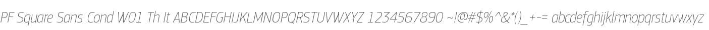 PF Square Sans Cond W01 Th It