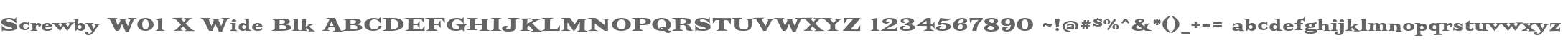 Screwby W01 X Wide Blk