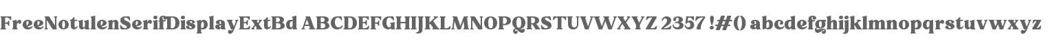 Free - Notulen Serif Display XBd