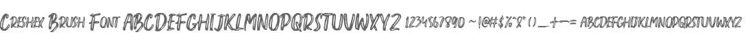 Creshex Brush Font