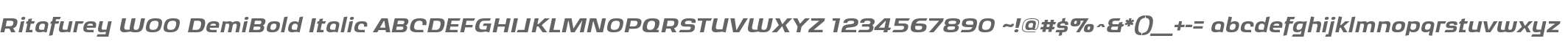 Ritafurey W00 DemiBold Italic