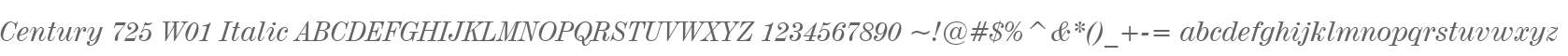 Century 725 W01 Italic