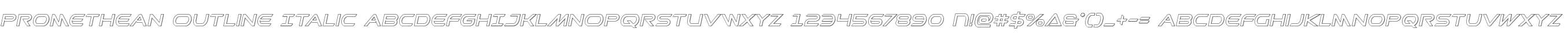 Promethean Outline Italic
