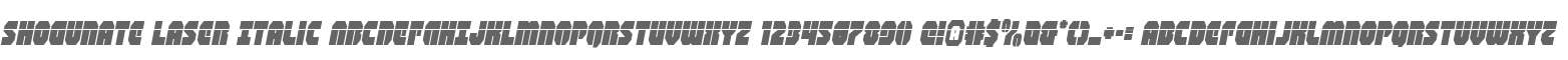 Shogunate Laser Italic