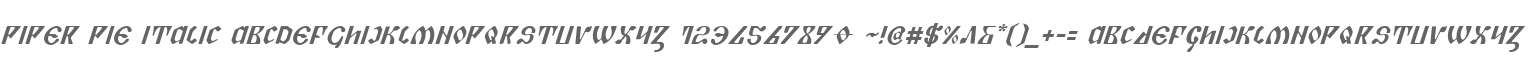 Piper Pie Italic