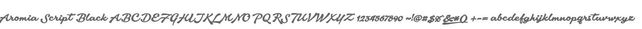 Aromia Script Black