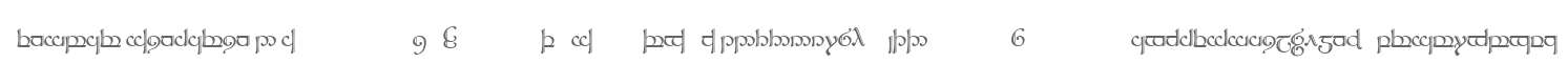 Tengwar Sindarin 2