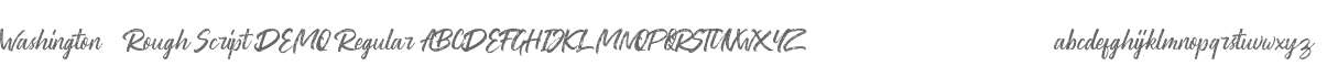 Washington ~ Rough Script DEMO Regular