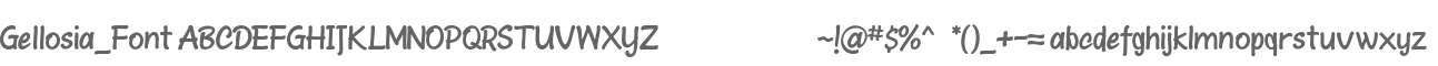 Gellosia_Font