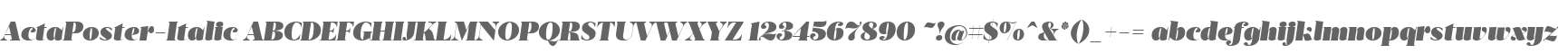 ActaPoster-Italic